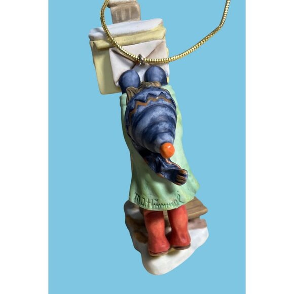 M.J. Hummel Goebel Christmas Ornament "Mail For Santa" Vintage - Picture 3 of 13